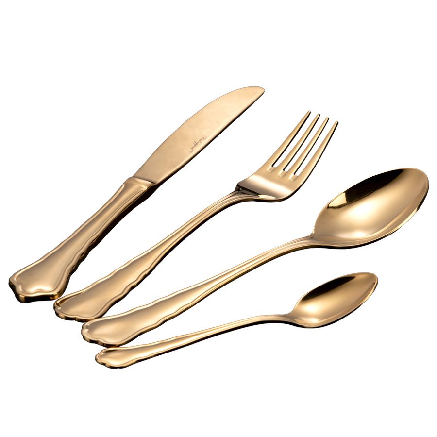 סט סכו"ם מהודר 24 חלקים GOLD DIAMOND זהב סט סכו"ם מהודר 24 חלקים GOLD DIAMOND זהב