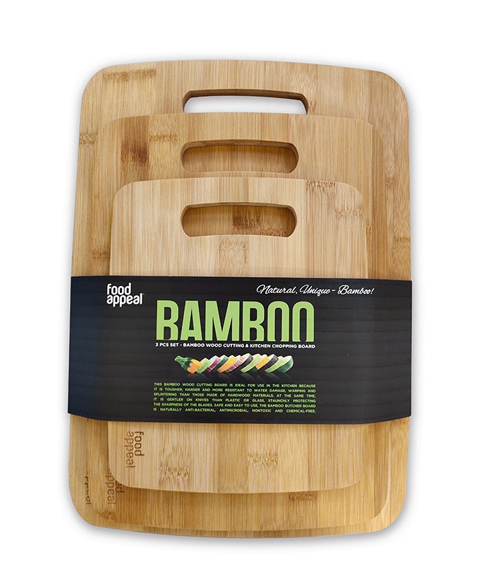 סט 3 קרשי חיתוך במבוק BAMBOO