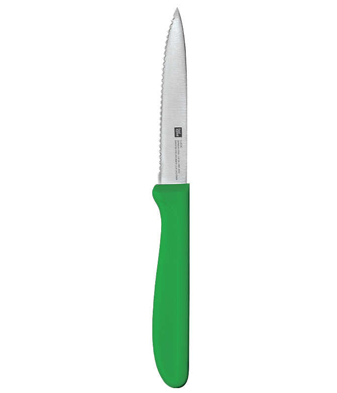 סכין ירקות משונן שפיץ צבע ירוק להב 10 ס”מ CLASSIC