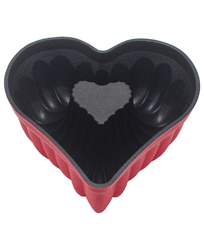 תבנית אפייה בצורת לב יציקת אלומיניום VALENTINE 