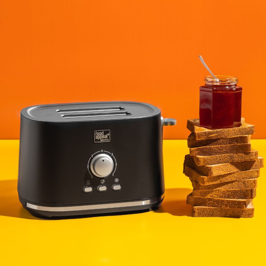 טוסטר קופץ - מצנם 2 פרוסות עם 7 רמות השחמה מבית Food appeal