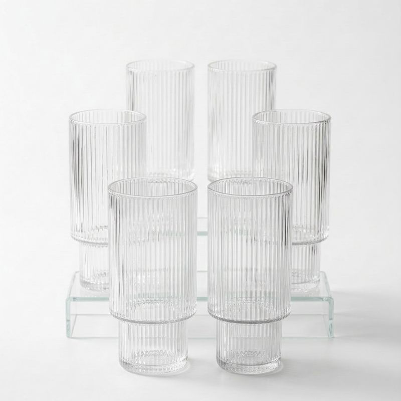 סט 6 כוסות 390 מ"ל ASTER זכוכית סט 6 כוסות 390 מ"ל ASTER זכוכית